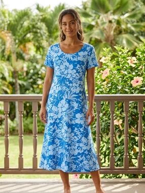 VTG Hilo Hattie Hawaiian Dress Women's L